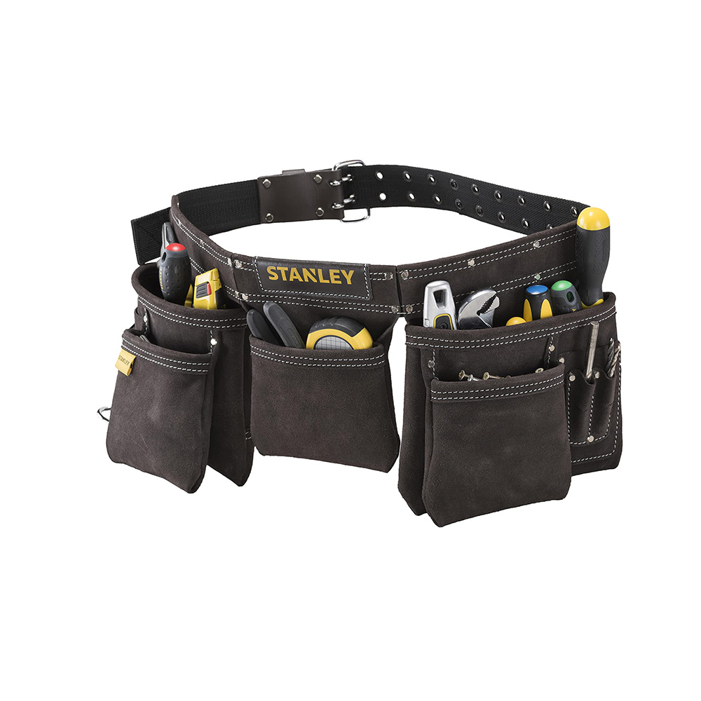 CINTURON PORTA HERRAMIENTAS CON BOLSILLOS STANLEY STST1-80113