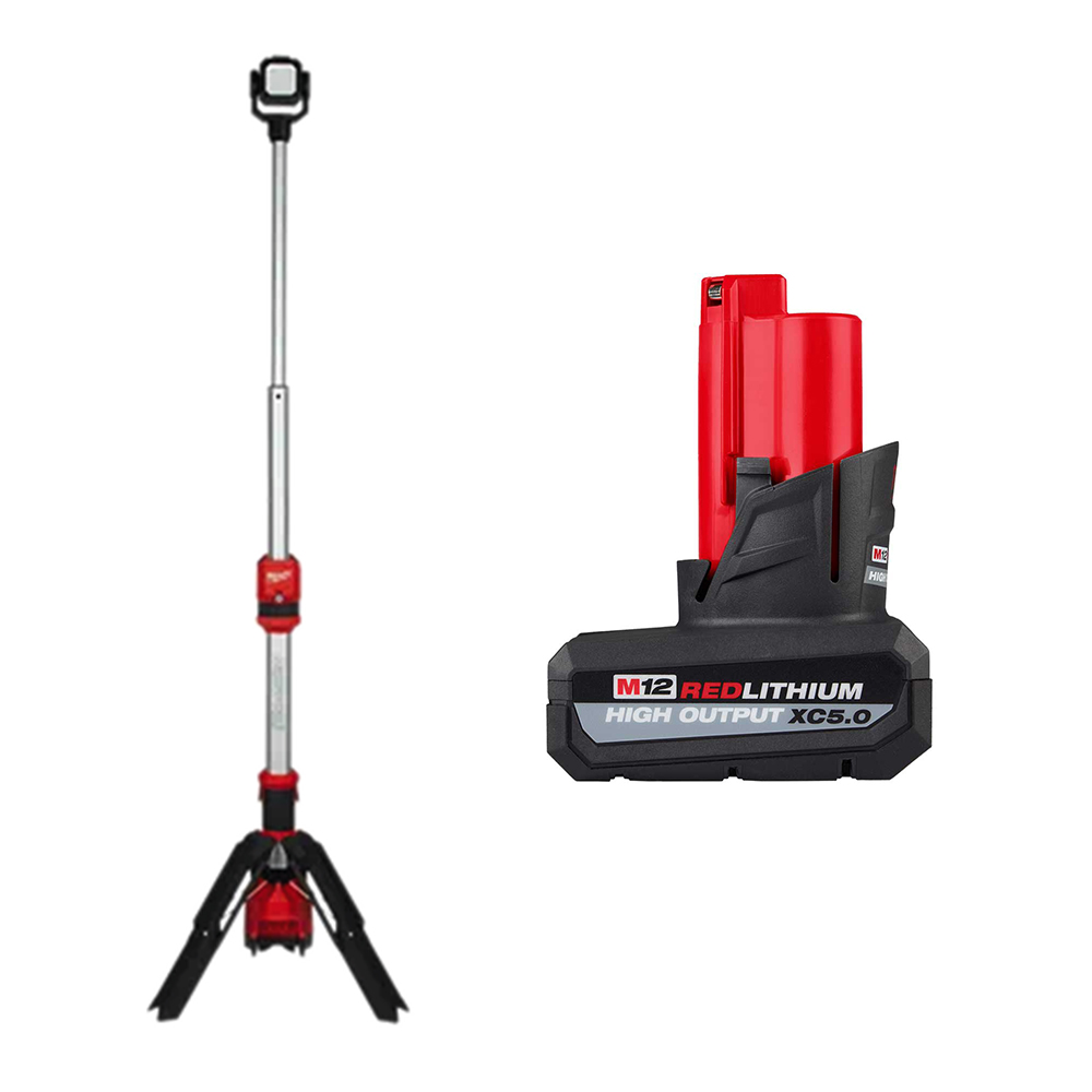 2132-20 LÁMPARA DE PEDESTAL INALÁMBRICA ROCKET™ M12™ CON BATERIA 48112450