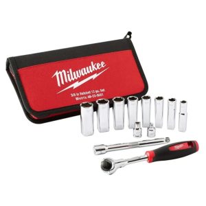 Juego De Dados Métricos De 3/8 12 Piezas Milwaukee 48229001